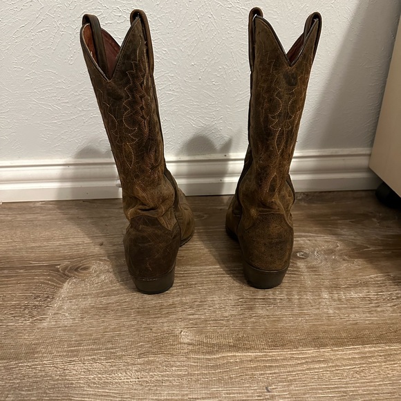 Dan Post 3464 Brown Snip Toe Embroidered Leather Western Cowgirl Boots Womens 7 - Picture 6 of 6